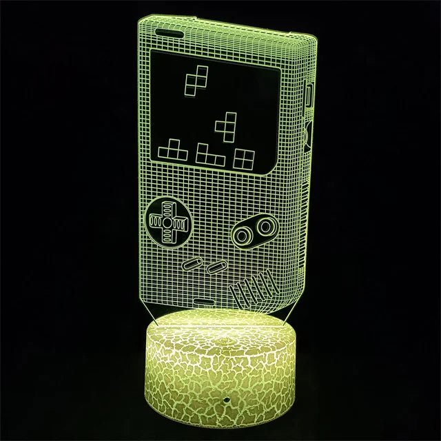 3D LED Gaming Party Setup Lamp Gaming Room Lamp Decoration USB Powered Night Light Table Lamp For Bedroom Decor Christmas Lights