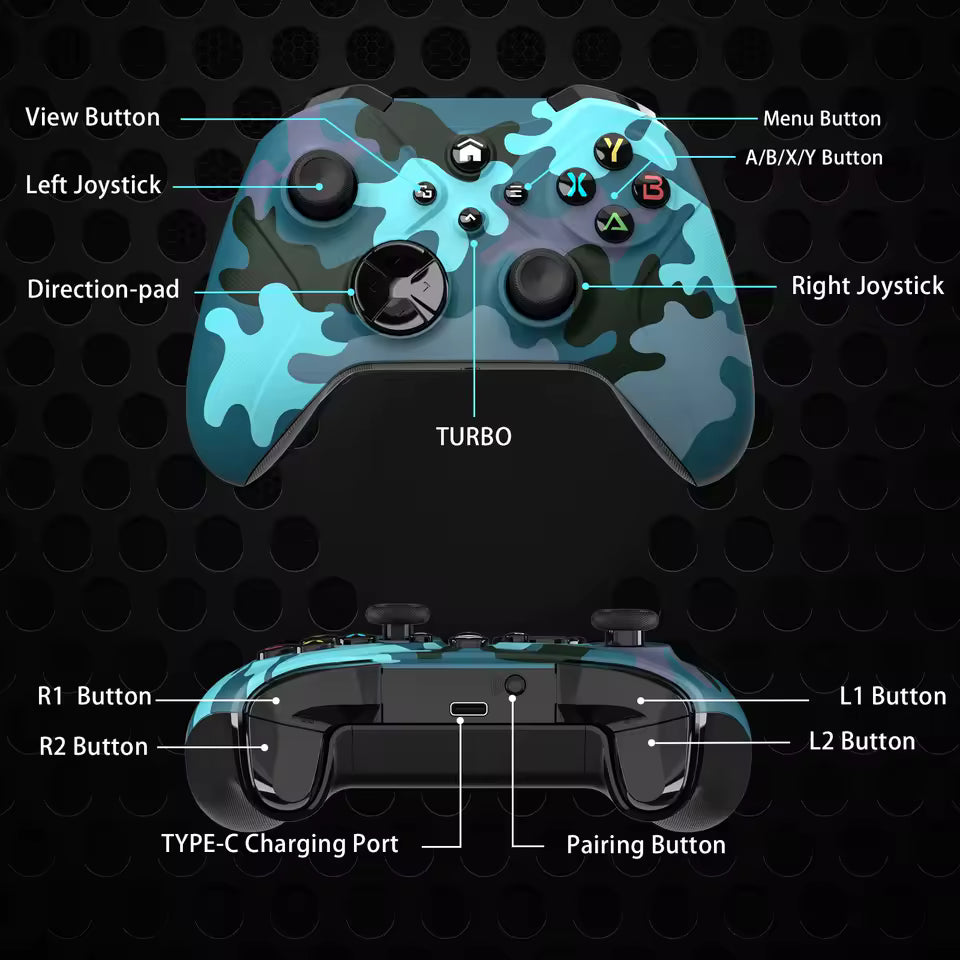 WiFi Gamepad for Xbox One & PC with Gyro Sensor