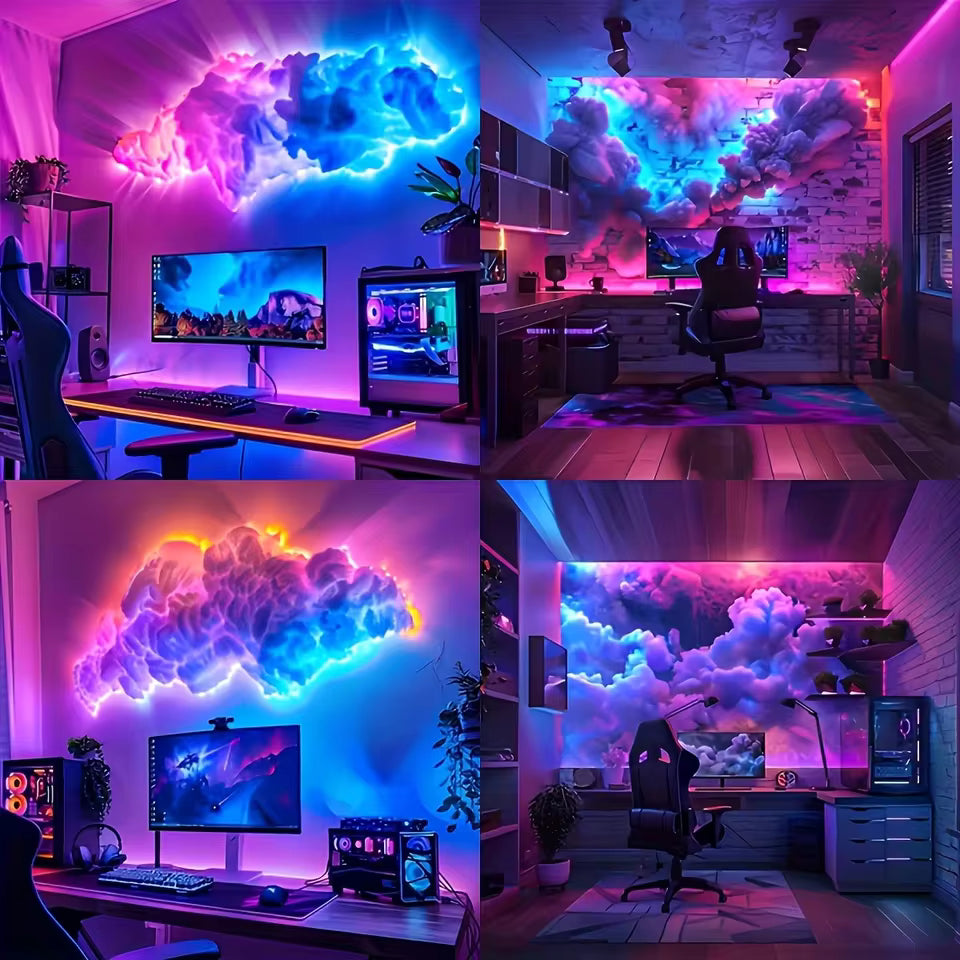 3D Cloud Lightning Light 360 Degree Wireless Remote APP Music Sync Multicolor Lightning Smart Cloud Light For Home LED Decor - AliExpress 39