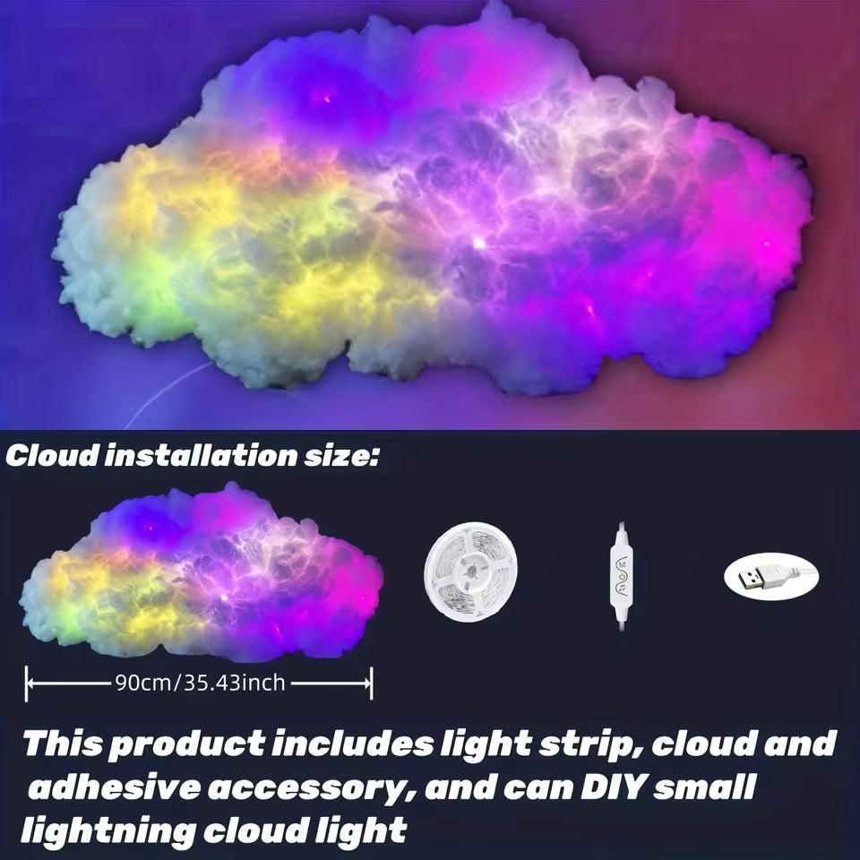 3D Cloud Lightning Light 360 Degree Wireless Remote APP Music Sync Multicolor Lightning Smart Cloud Light For Home LED Decor - AliExpress 39