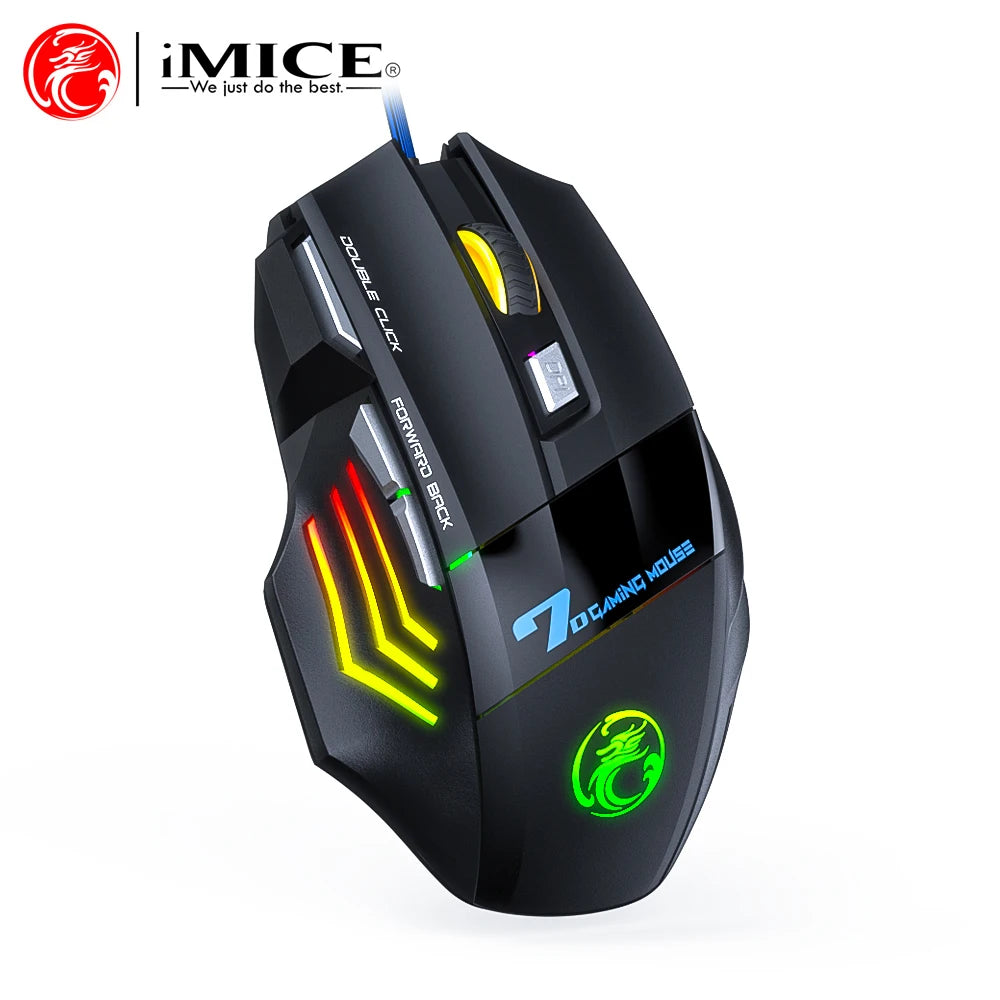 RGB Backlit Wired Ergonomic Design Keyboard Set Waterproof Luminous Gaming Keyboard And Mouse Combo PC Accessories For Gaming