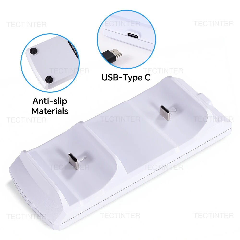 Fast Charger Stand for PS5 Wireless Controller with Dual Type-C Charging Dock Station For Playstation 5 Gamepad Game Accessories